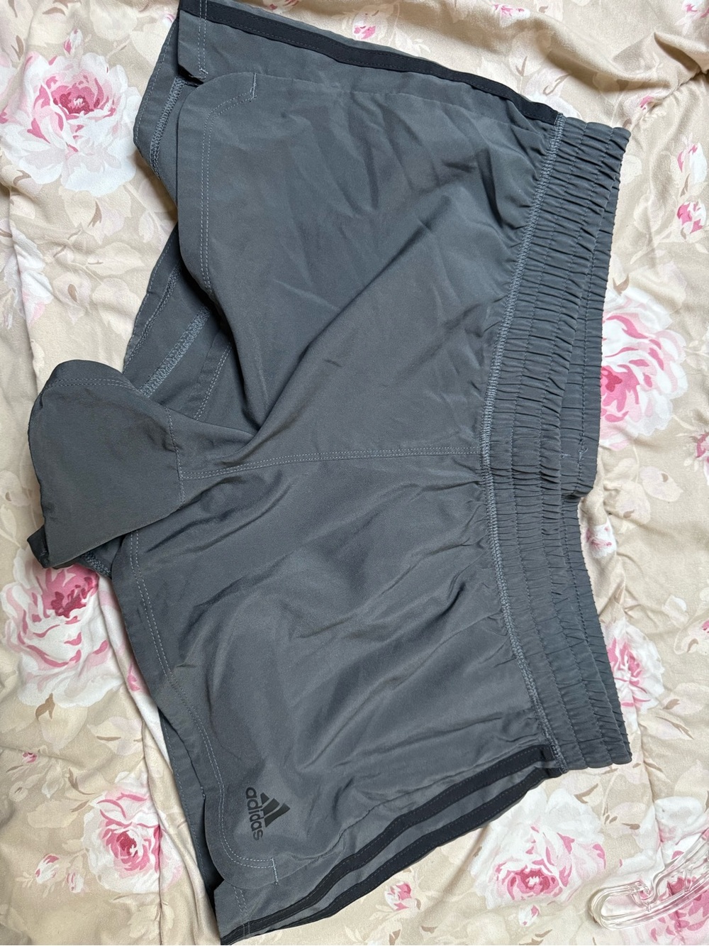 Adidas Gray Athletic Running Shorts